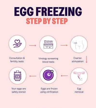 Step by step clinical workflow of egg freezing and vitrification